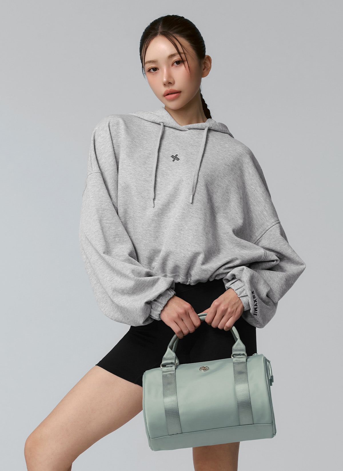 Glossy 2-way Cylinder Bag