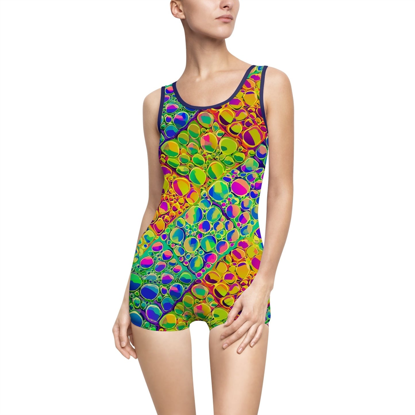 Swimsuit, Vintage Crown Jewel Retro Summer Fashion, Burning Man, Mermaid Outfit, Pool Party Prints