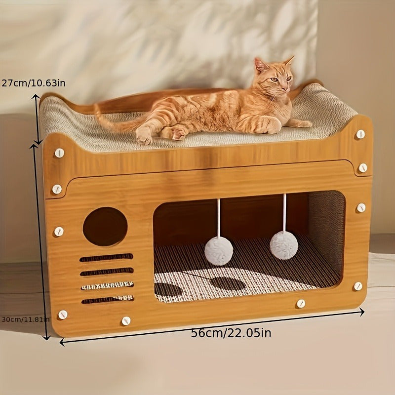 Luxury Cat Scratcher Apartment- HMT24CC