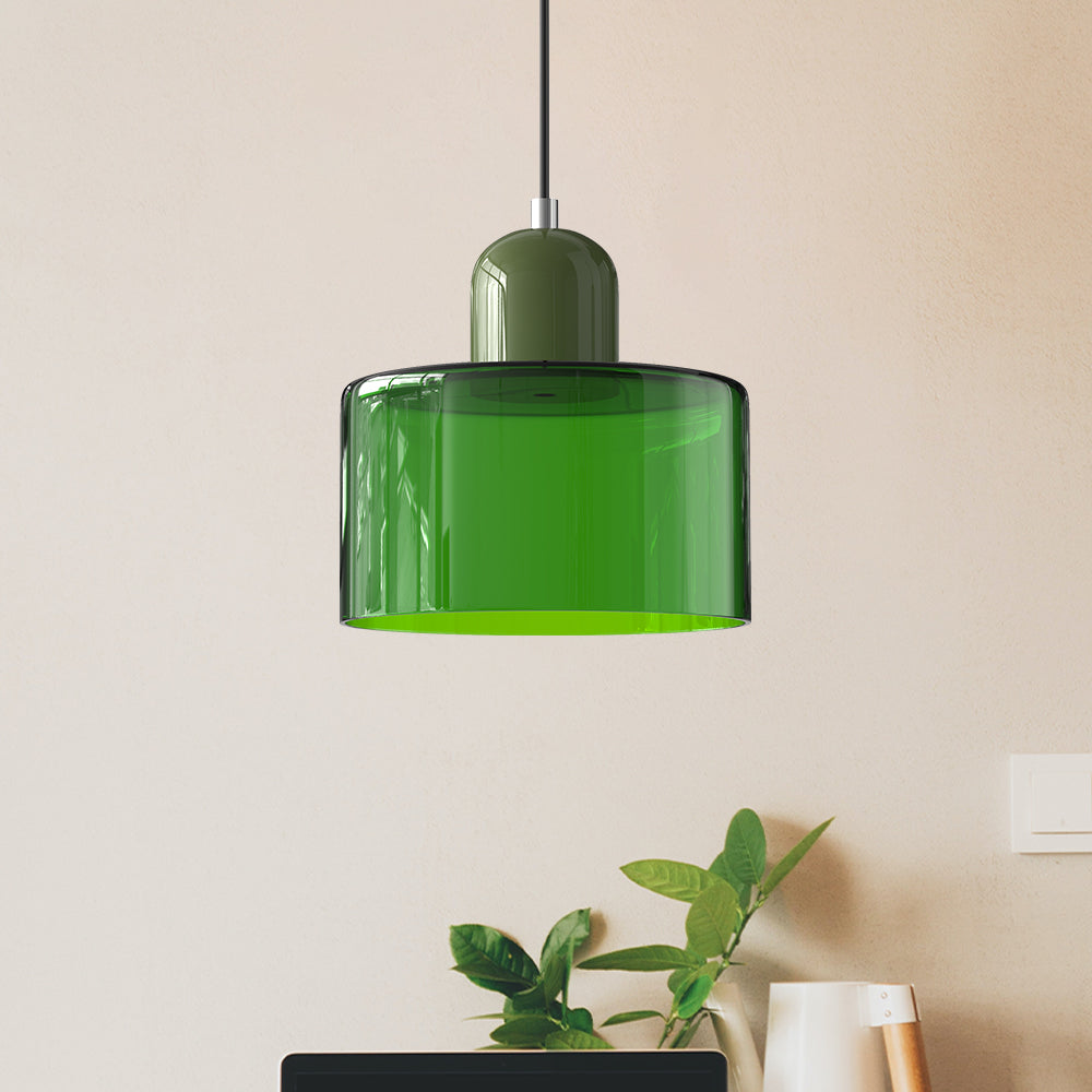 Bauhaus Glass E27 Pendant Light for Kitchen