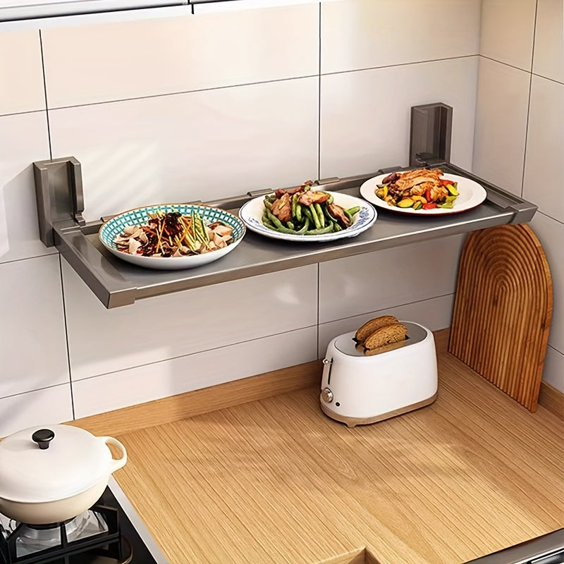 WallMounted Folding Kitchen Rack-B411