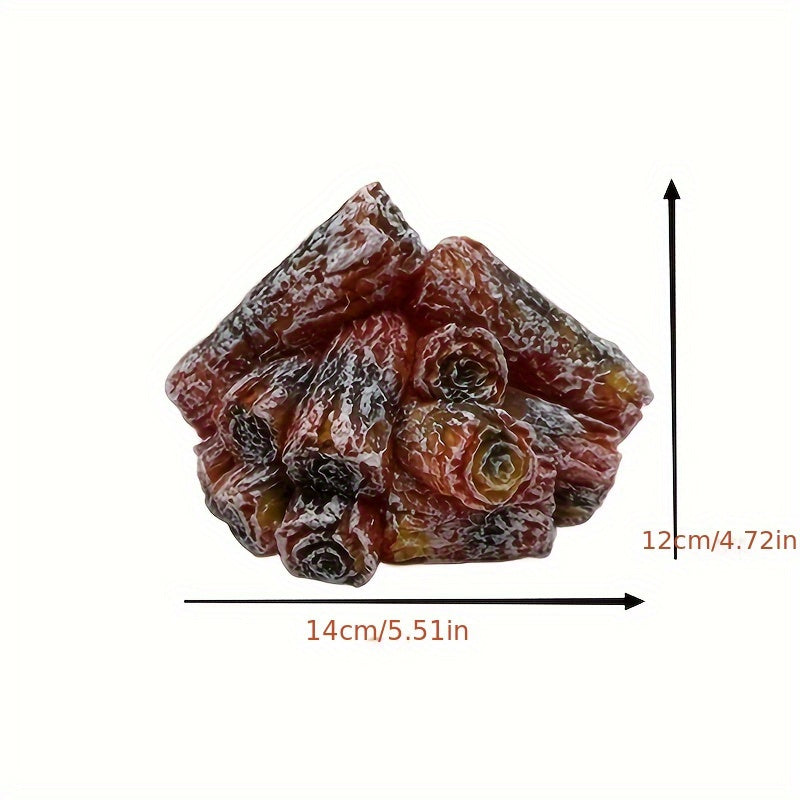 Battery-Powered LED Resin Charcoal Flame Lamp TJR8M3F