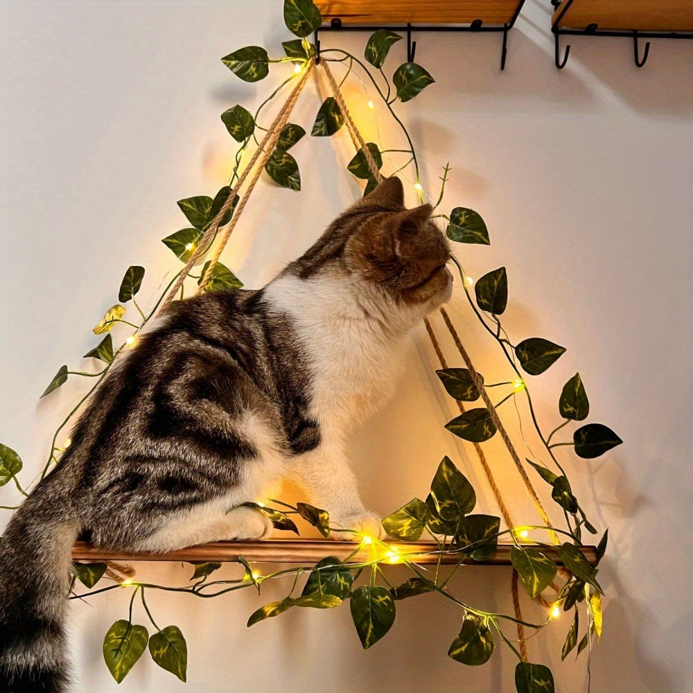 Simulation Pothos Leaf LED String Lights 2 Meters/6.56 Feet 20 LEDs - S2T8