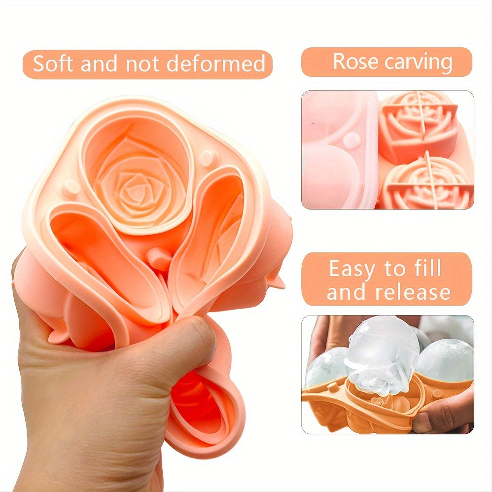 Rose Ice Cube Mold Tray-GZ93