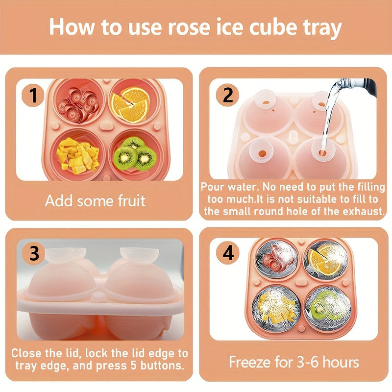 Rose Ice Cube Mold Tray-GZ93