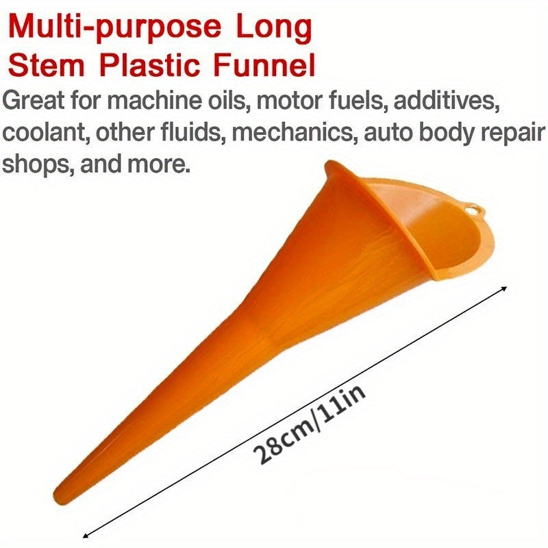 Motorcycle Long Stem Funnel, 27.94cm Fuel Filler TJR2P9X