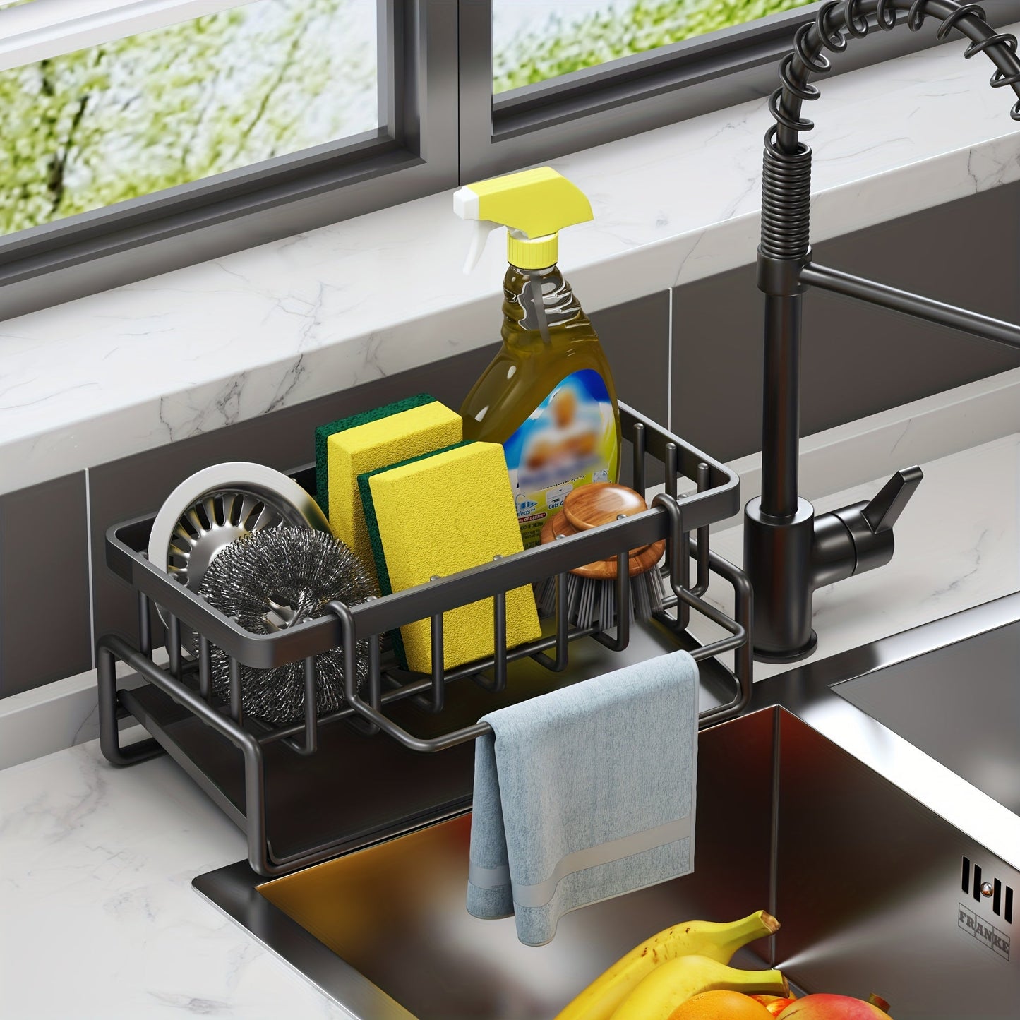 Polished PVC Sink Organizer- HMT24SS