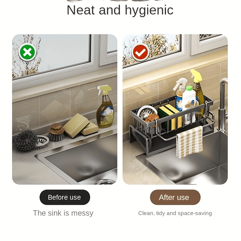 Polished PVC Sink Organizer- HMT24SS