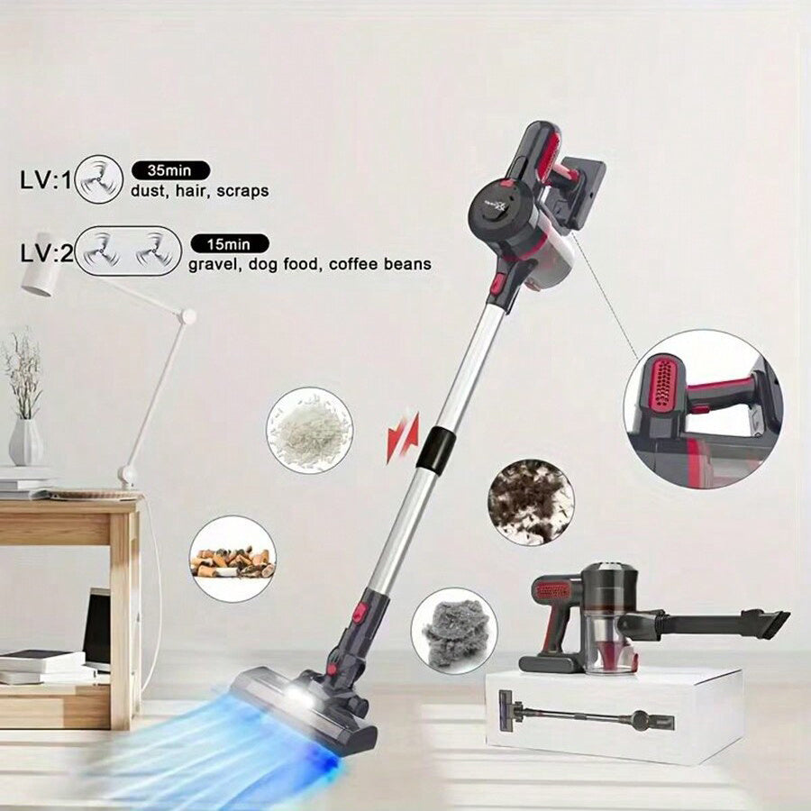 Wireless Handheld Vacuum Cleaner, 25Kpa Suction, LED Light – TJR8Q7W