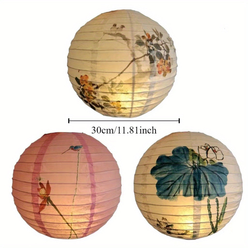 Chinese Style Hand Painted Paper Lanterns - SI2U