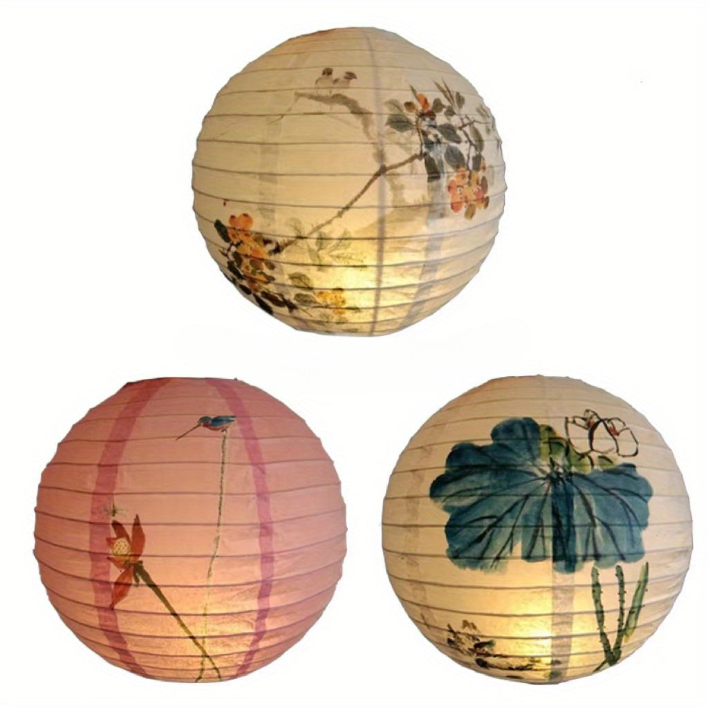 Chinese Style Hand Painted Paper Lanterns - SI2U