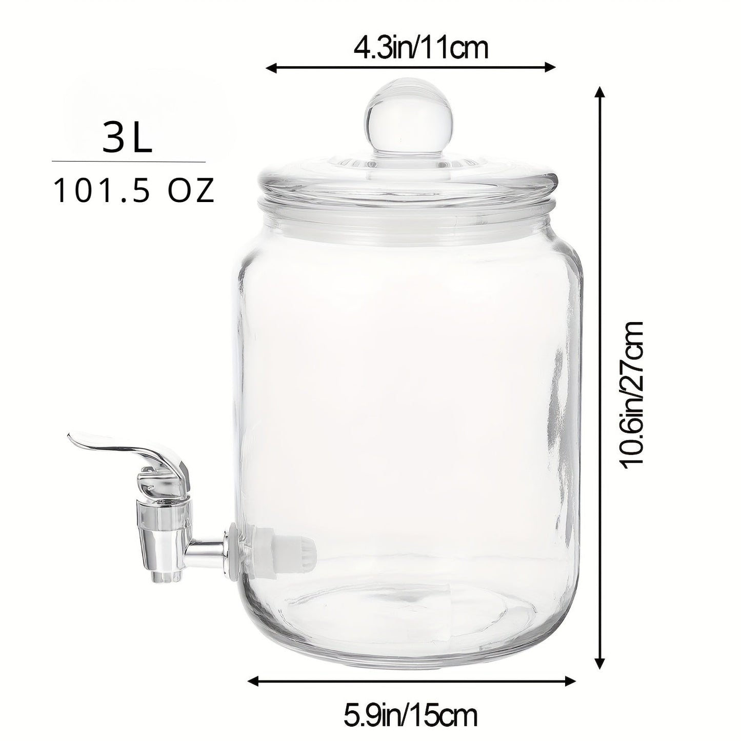 Party Glass Drink Dispenser 2L/3L-Y4UK