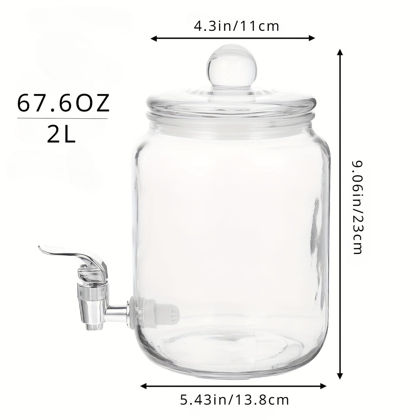 Party Glass Drink Dispenser 2L/3L-Y4UK