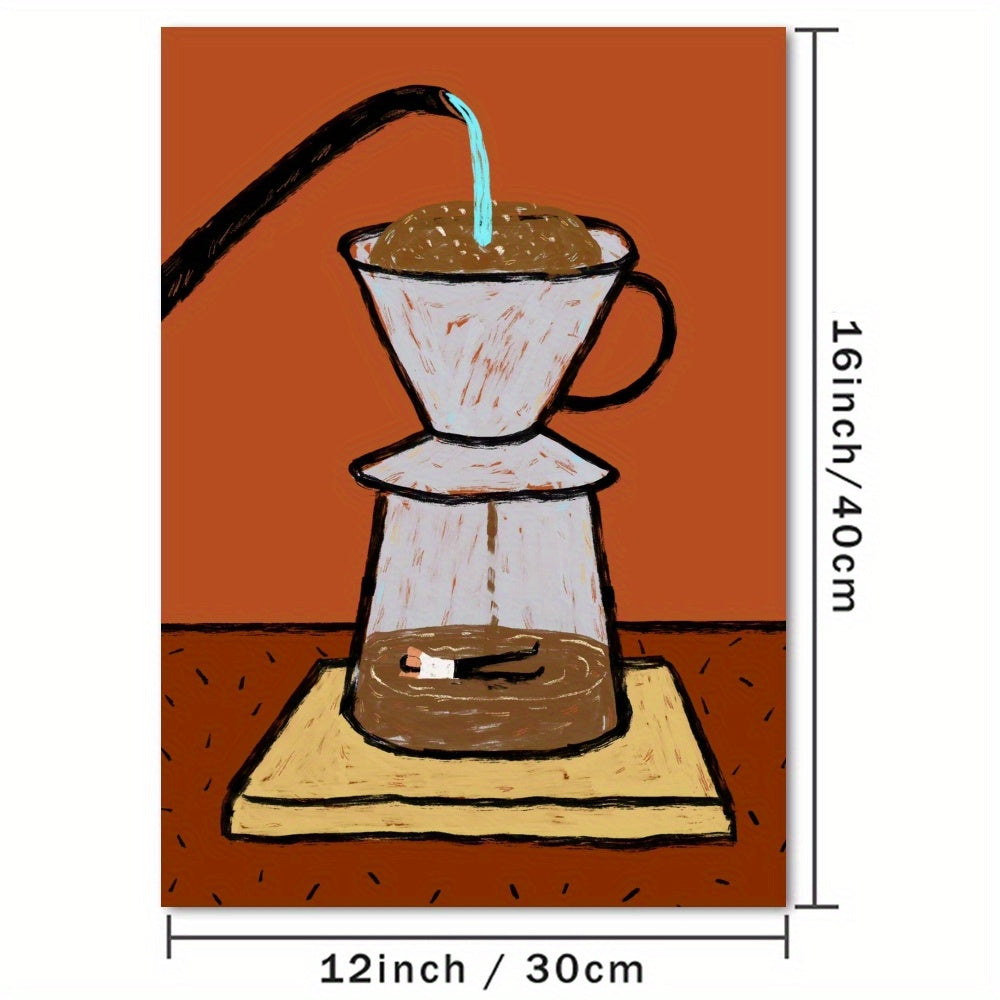 Brew Coffee Canvas Wall Art: High-Quality Home Decor - DB3N