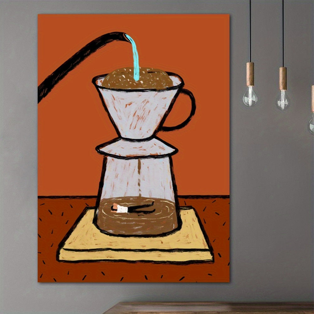Brew Coffee Canvas Wall Art: High-Quality Home Decor - DB3N