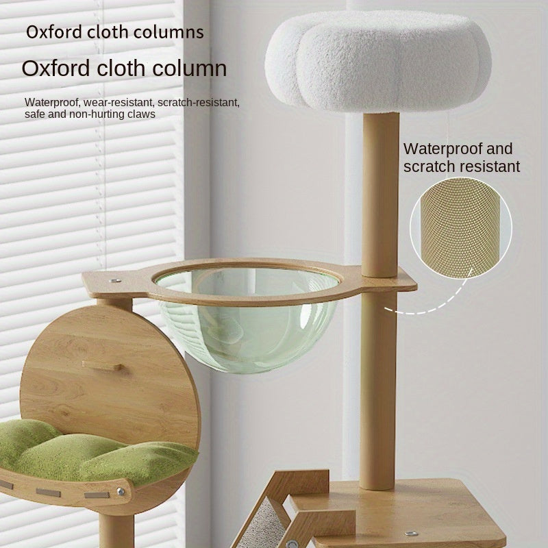 Multi-Level Cat Tree House with Scratching Post - WAZ0