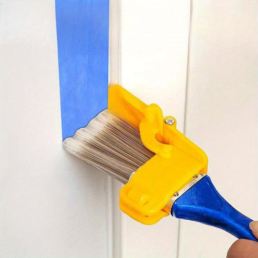 1pc Blue Wool Paint Brush for Trim  Cleaning-864F