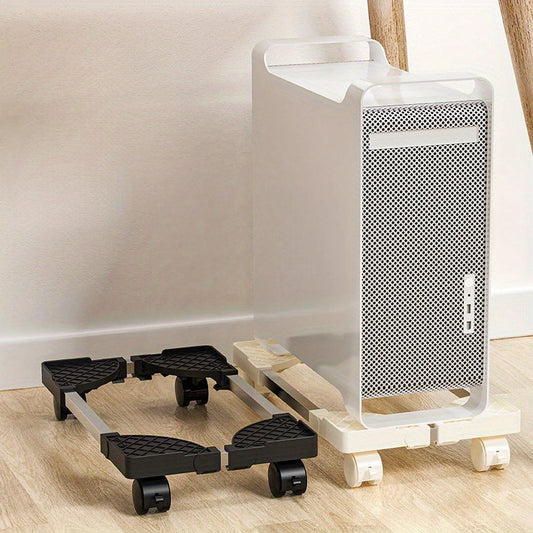 Mobile Computer Tower Stand with Locking Swivel Casters TJR1B5M