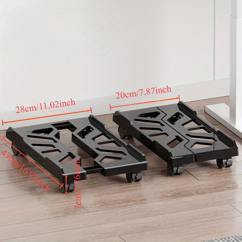 Mobile Computer Tower Stand with Locking Swivel Casters TJR1B5M