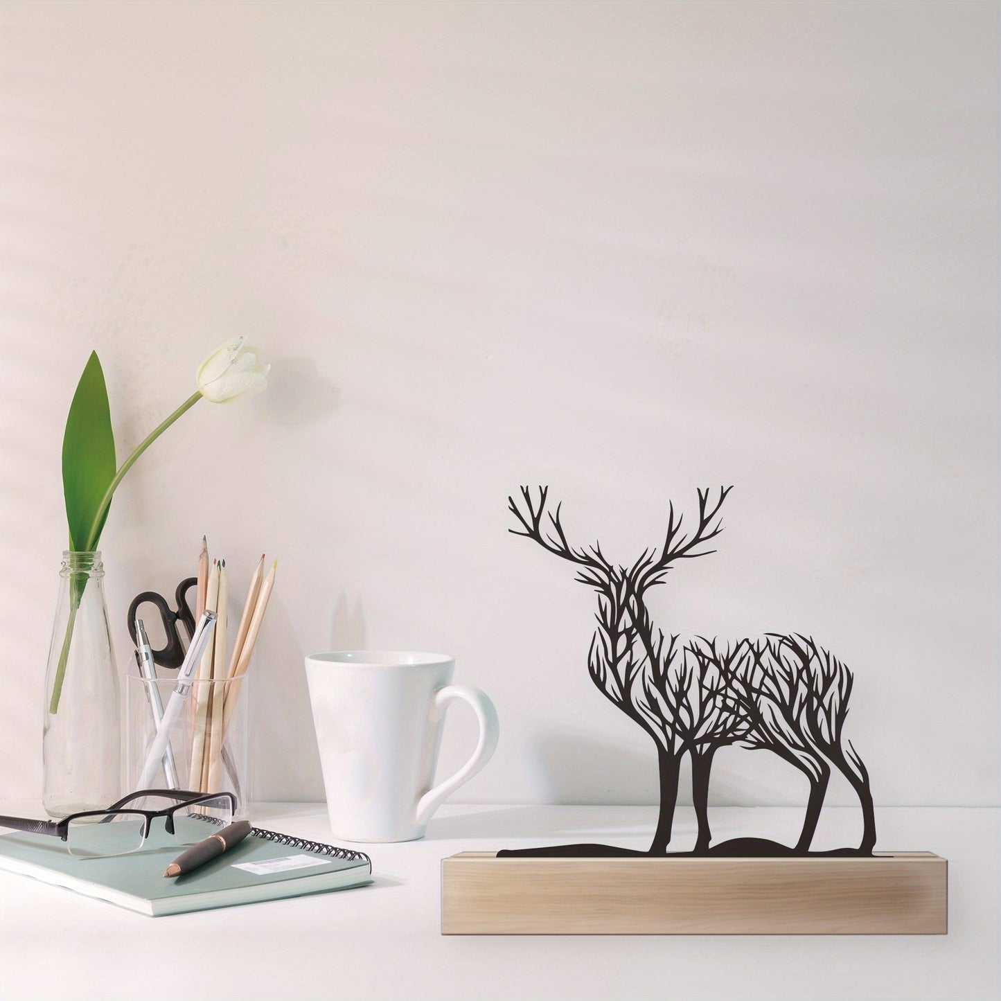 Iron Deer Branch Decor- HMT14WD