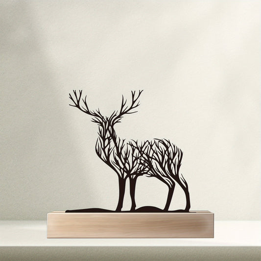 Iron Deer Branch Decor- HMT14WD