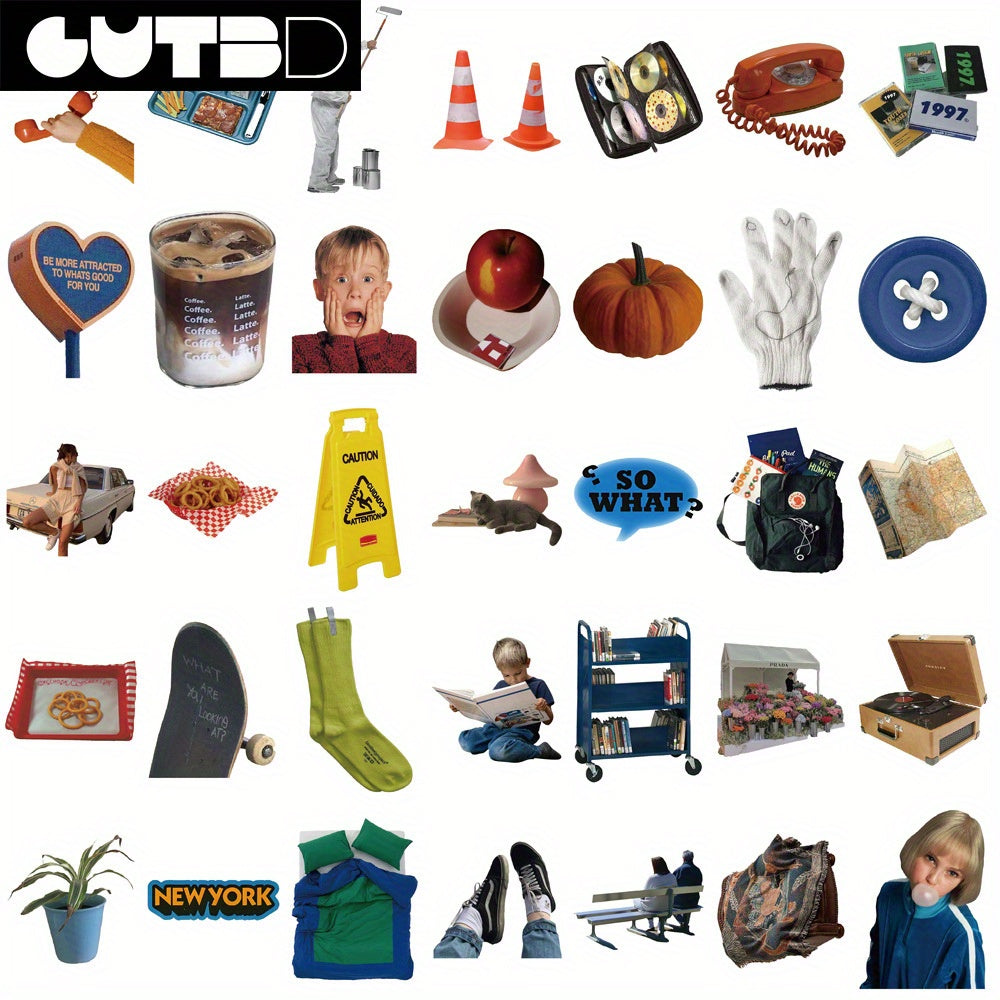 GUTBD Vintage-Inspired Premium Waterproof Stickers - GBU9