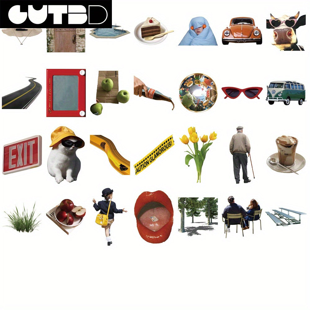 GUTBD Vintage-Inspired Premium Waterproof Stickers - GBU9