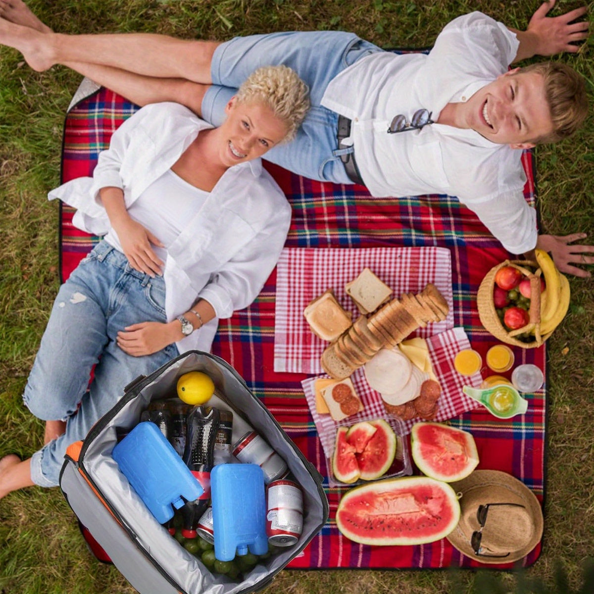 6Pack Reusable Cooler Ice Packs-DXN4