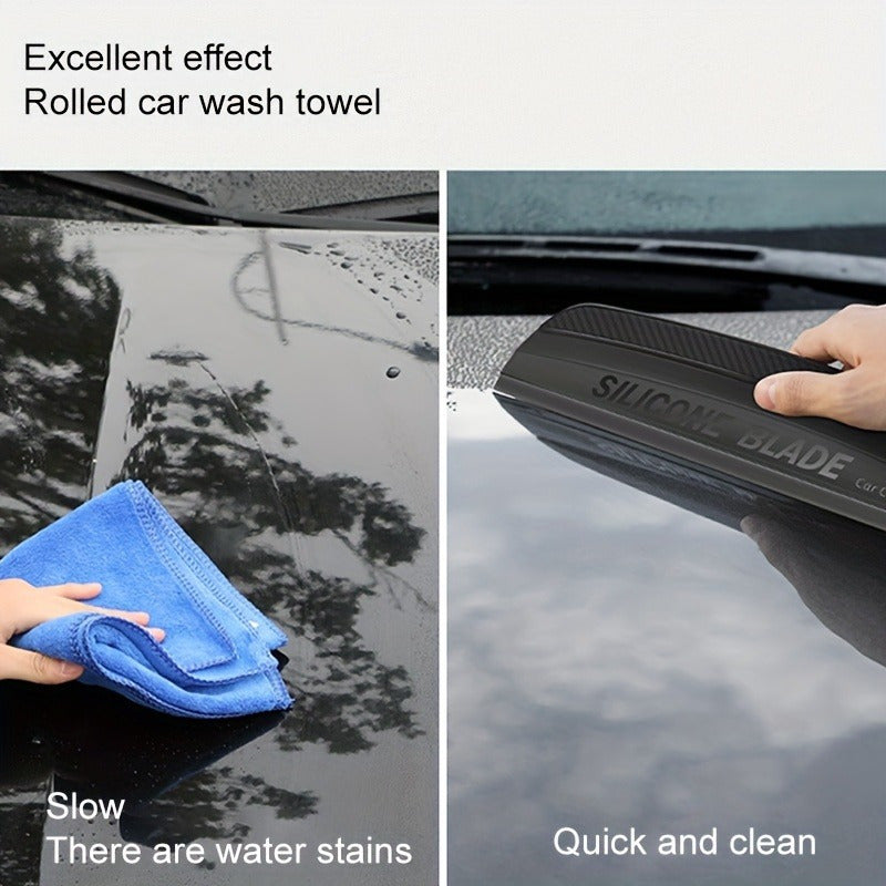 Silicone Car Water Blade Squeegee, Ergonomic Window Cleaner TJR9D4S