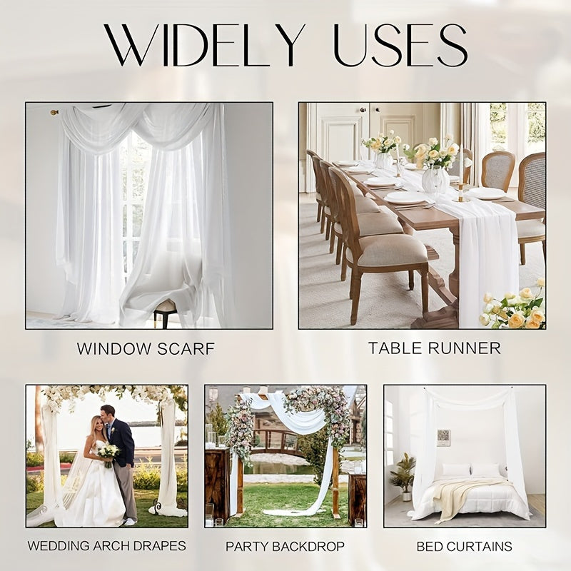 Boho Chic White Tulle Bed Canopy - P8YB