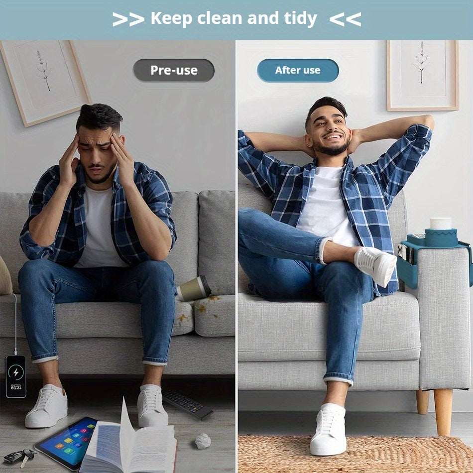 Silicone Sofa Armrest Cup Holder  Multifunctional Coaster-WX0J