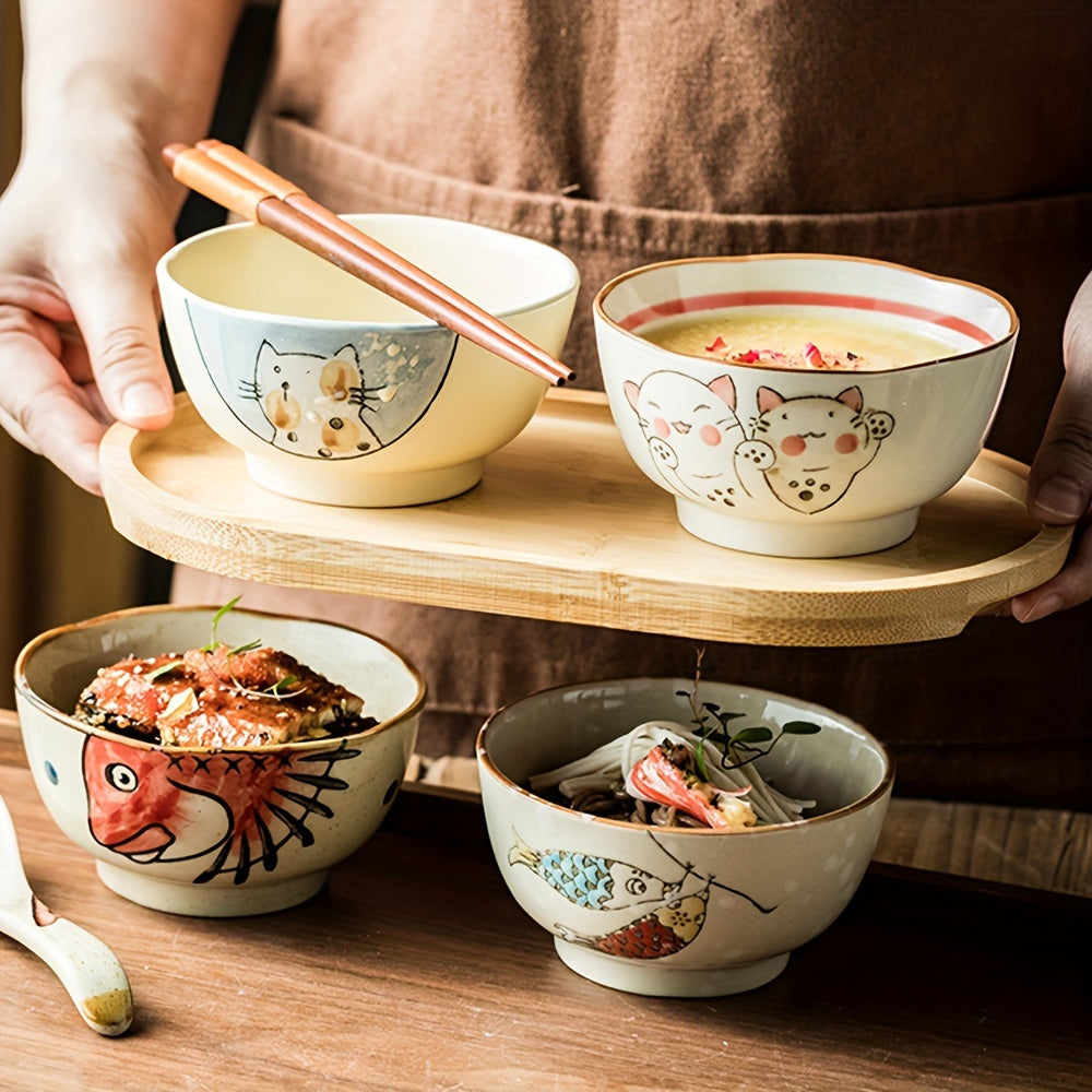 Creative Japanese Ceramic Soup Bowls Set of 10.16 - SDJI