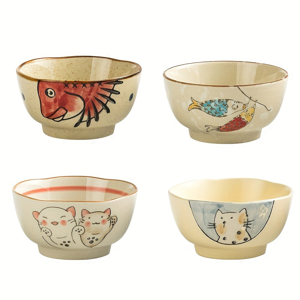 Creative Japanese Ceramic Soup Bowls Set of 10.16 - SDJI