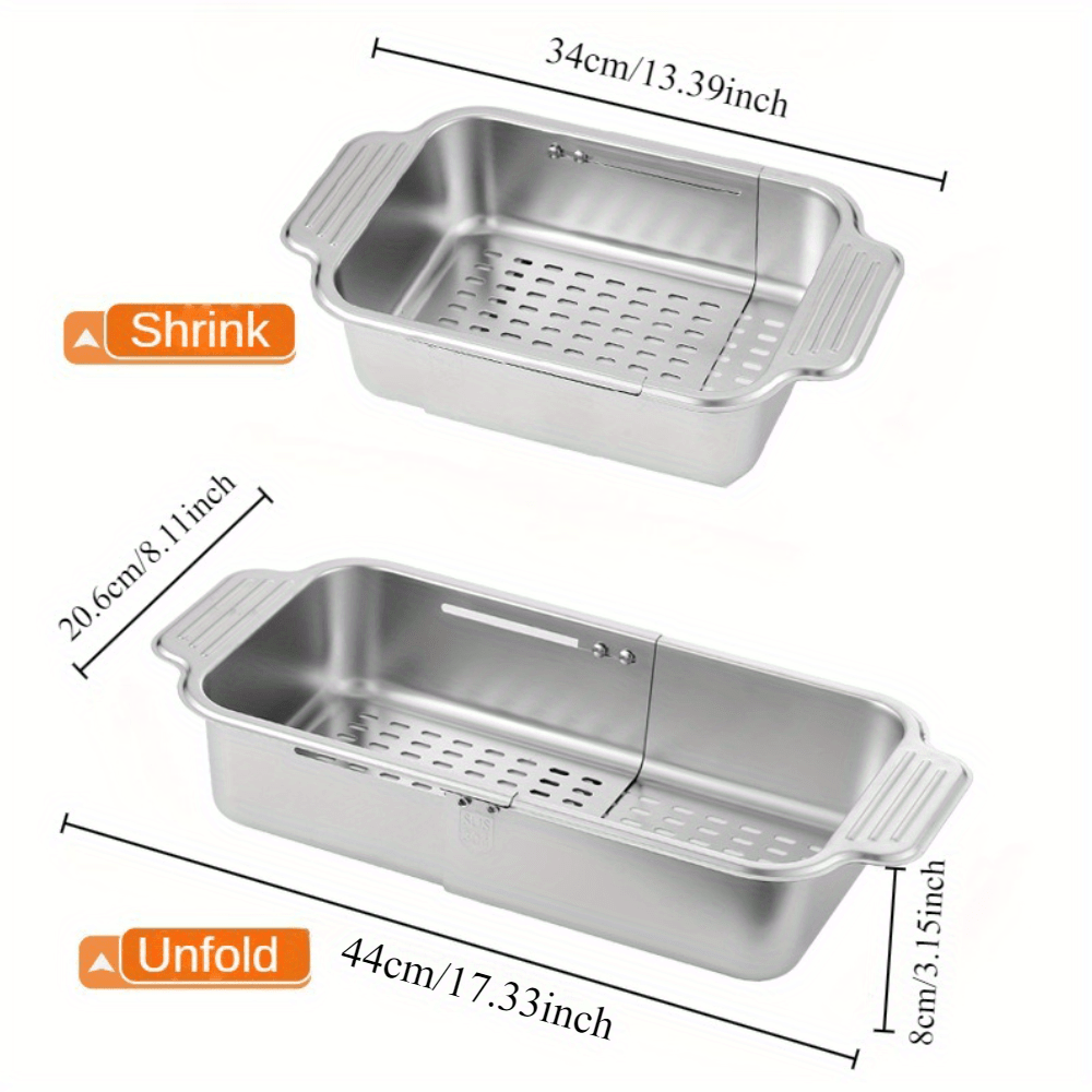 Stainless Steel Expandable Sink Strainer for Draining TJR9P7X