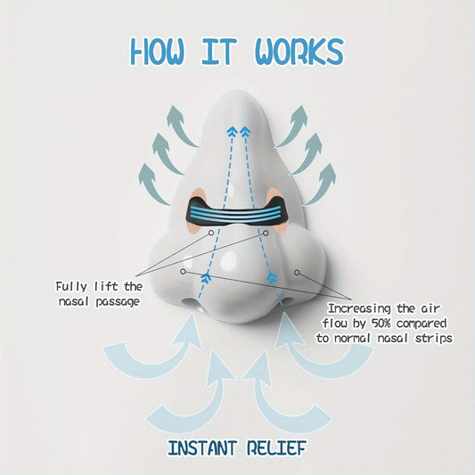 Noring Solution Nasal Breathing Dilator Strips, Anti-Snoring TJR6B1N