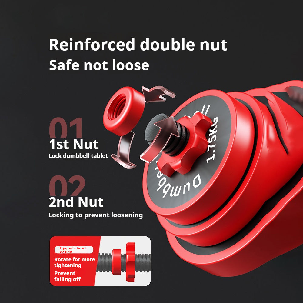 PINJIAN Adjustable Dumbbell Set, Cast Iron Weights & Kettlebell TJR7T5D