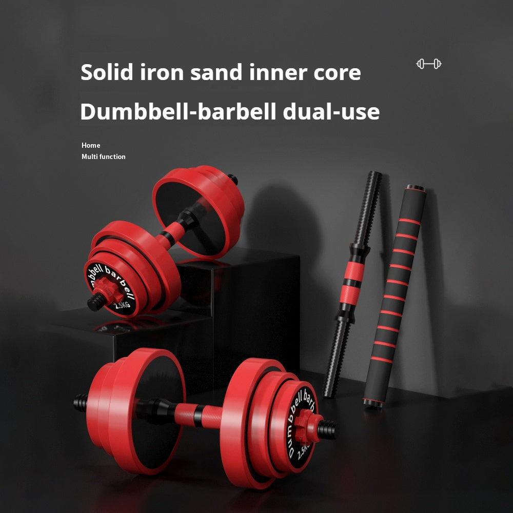 PINJIAN Adjustable Dumbbell Set, Cast Iron Weights & Kettlebell TJR7T5D