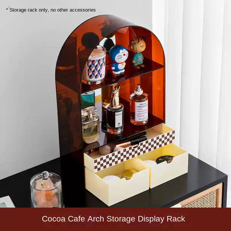 Acrylic Desktop Organizer for Light Luxury Cosmetics - R3I0