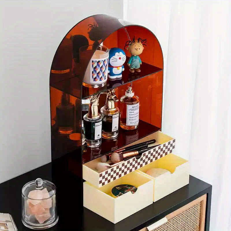 Acrylic Desktop Organizer for Light Luxury Cosmetics - R3I0