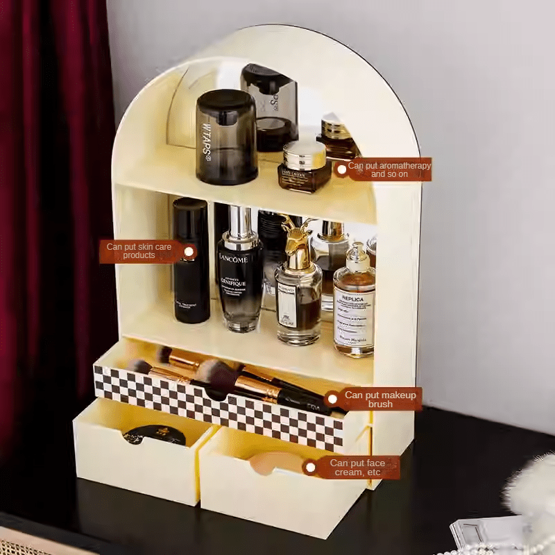 Acrylic Desktop Organizer for Light Luxury Cosmetics - R3I0