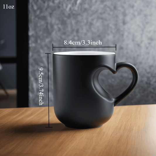 HeartShaped Insulated Ceramic Mug-HMT14HC