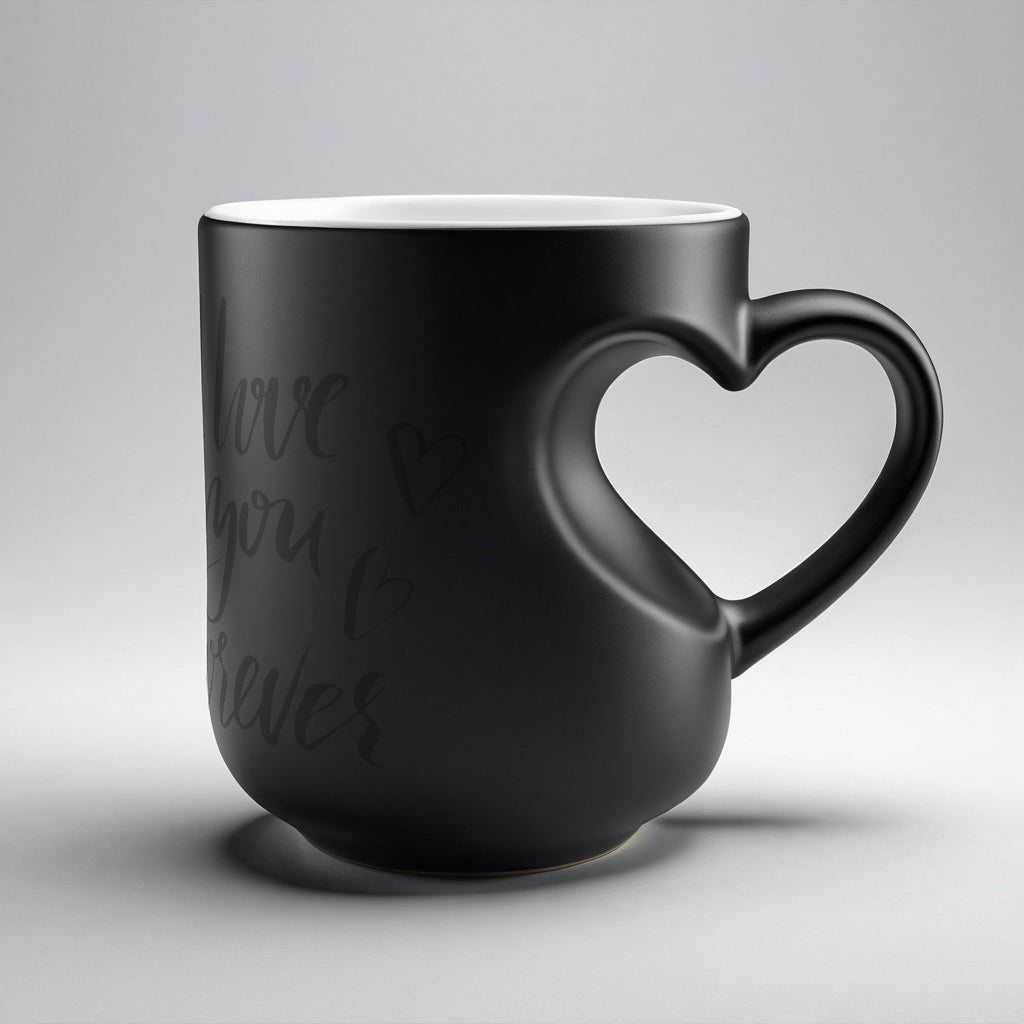 HeartShaped Insulated Ceramic Mug-HMT14HC