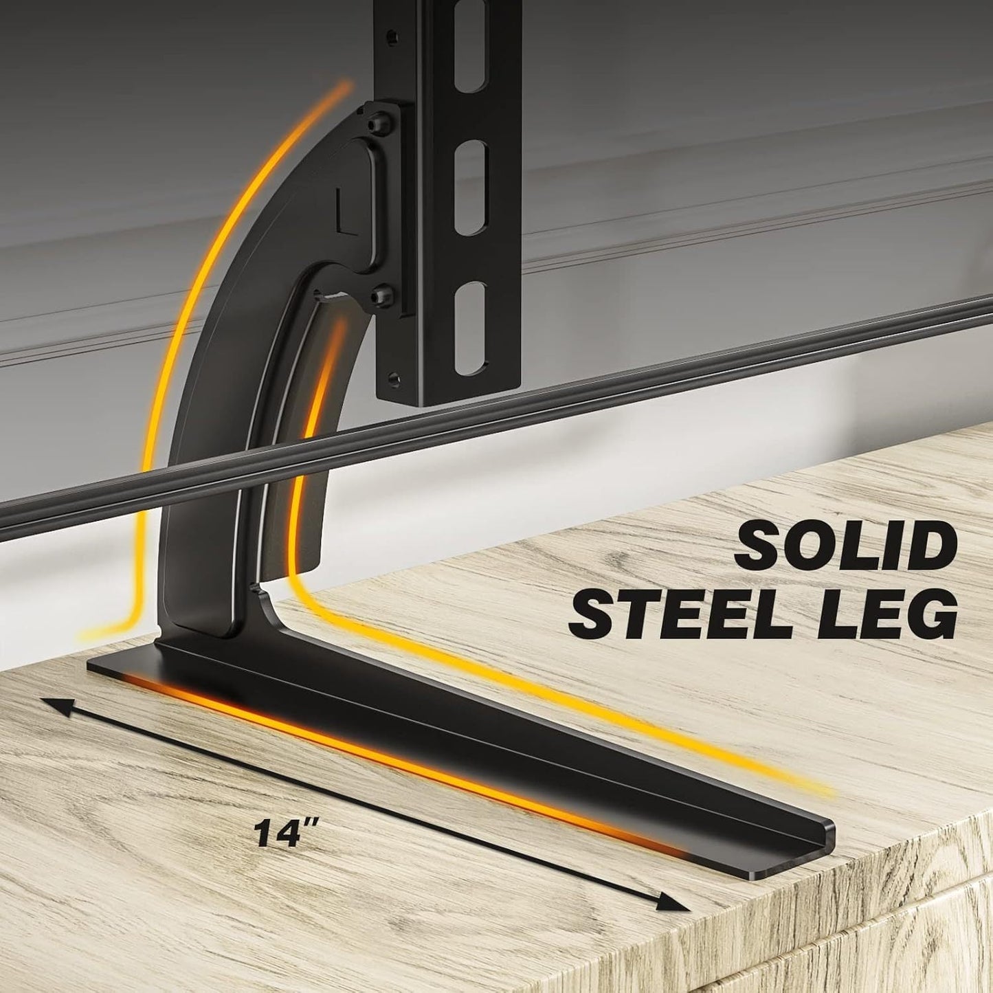 Universal Iron TV Stand Legs, Adjustable for 55-94cm TVs TJR3D7M