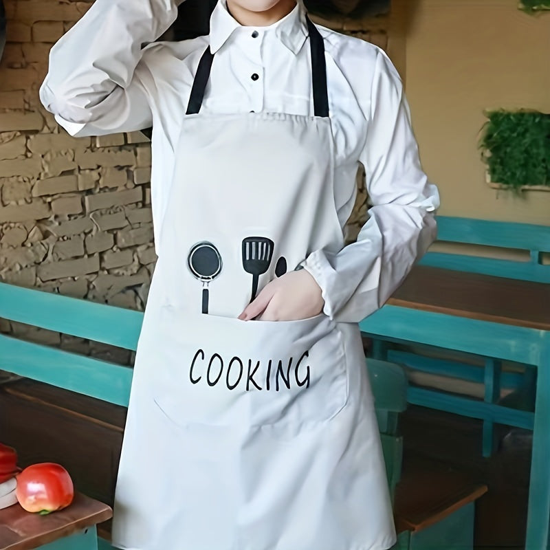 Adjustable Black White Apron- HMT24SA