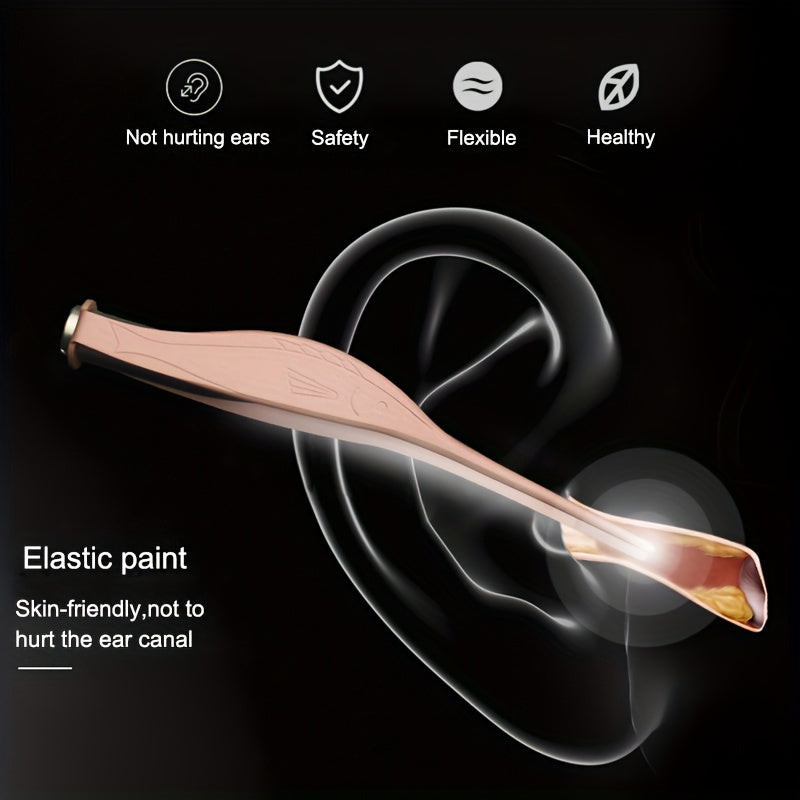 LED Light Ear Cleaning Spoon, Flexible Wax Remover TJR2S9L