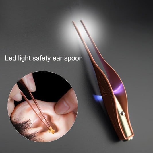 LED Light Ear Cleaning Spoon, Flexible Wax Remover TJR2S9L