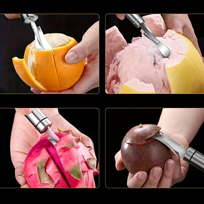 Ergonomic Stainless Steel Citrus Peeler, Easy Use TJR3P9X