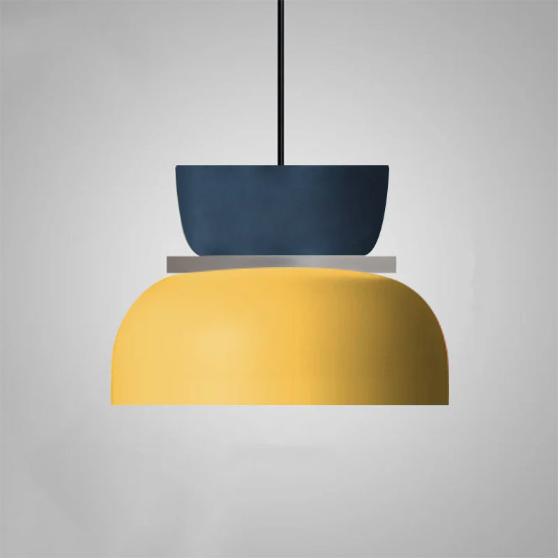 Dual-Layer Zinc Alloy Dome Pendant Light