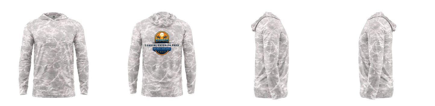 Custom Mossy Oak UPF Hooded Shirt