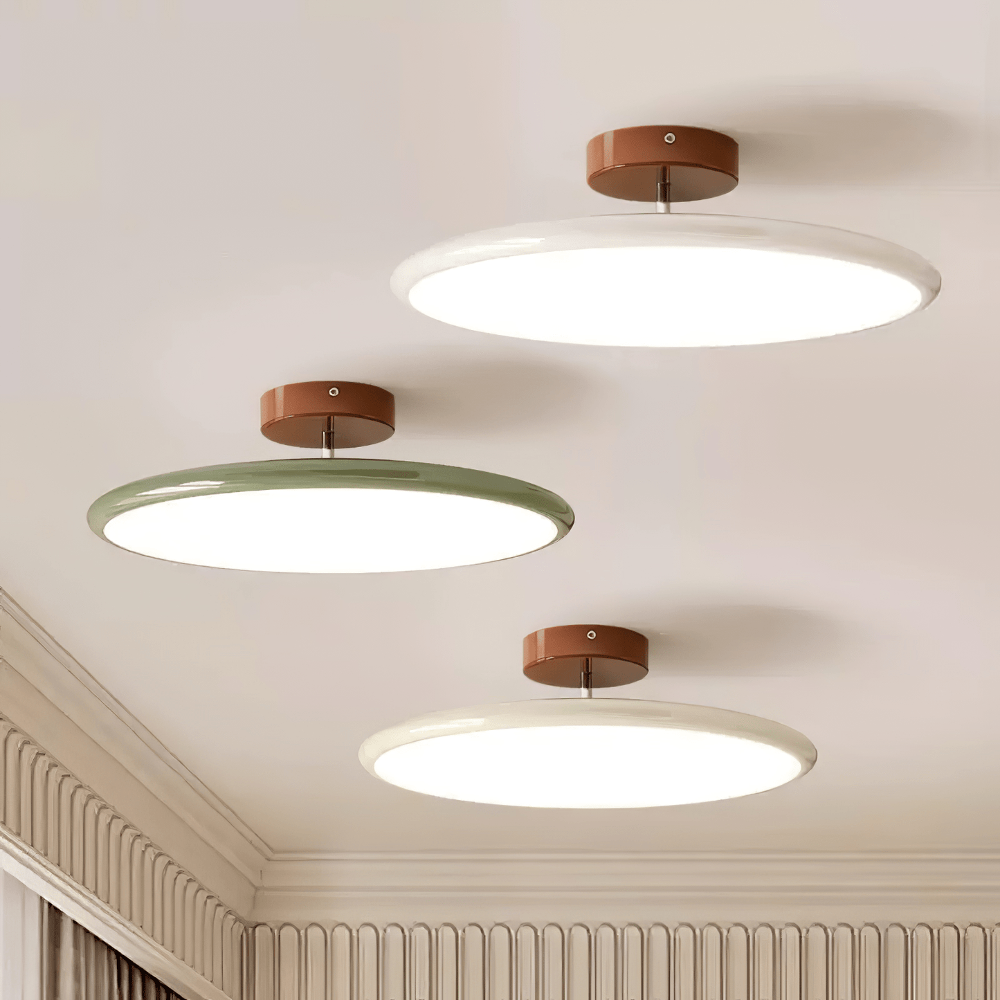Adjustable Disc Ceiling Light With Low Profile Mount